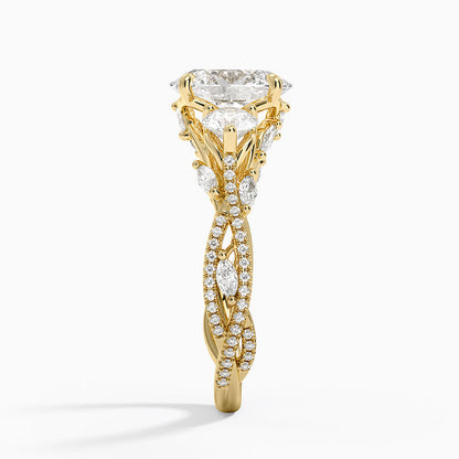 Luxe Secret Garden Three Stone Diamond Ring (1 ct. tw.) - Oval Center Stone