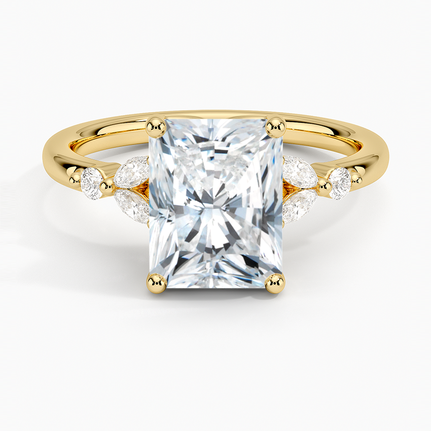 Verbena Diamond Ring - Radiant Cut Center Stone