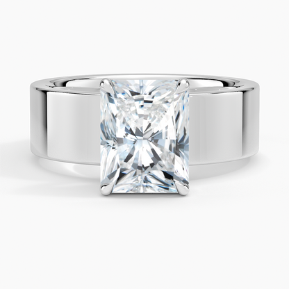 Peyton 6mm Solitaire Ring - Radiant Cut Center Stone