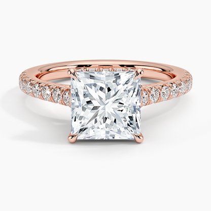 Chantal Diamond Ring - Princess Cut Center Stone
