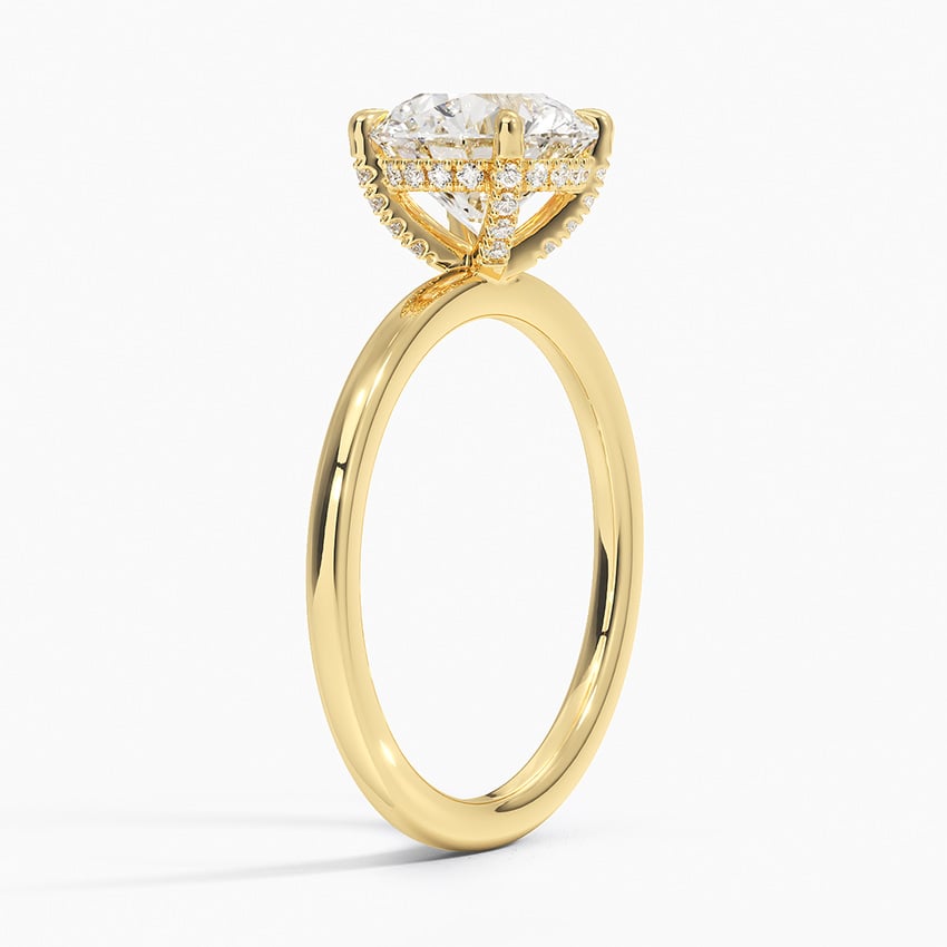 Lumiere 1.5mm Diamond Ring - Round Center Stone