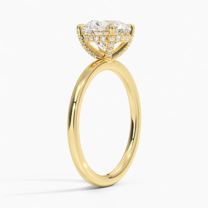 Lumiere 1.5mm Diamond Ring - Round Center Stone