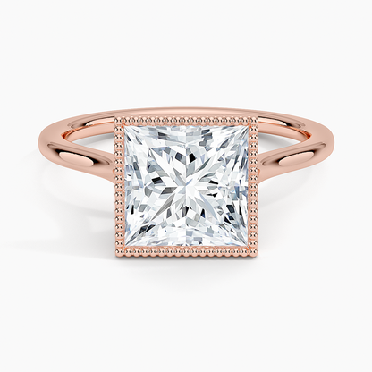 Margot Bezel Ring - Princess Cut Center Stone