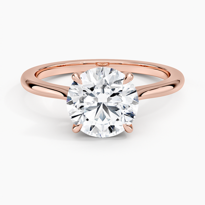 Elle Solitaire Ring - Round Center Stone