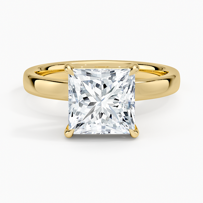 Fairmined Perfect Fit Solitaire 2.5mm Ring - Princess Cut Center Stone
