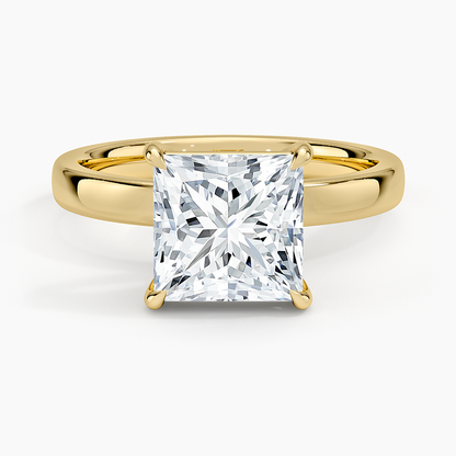 Fairmined Perfect Fit Solitaire 2.5mm Ring - Princess Cut Center Stone