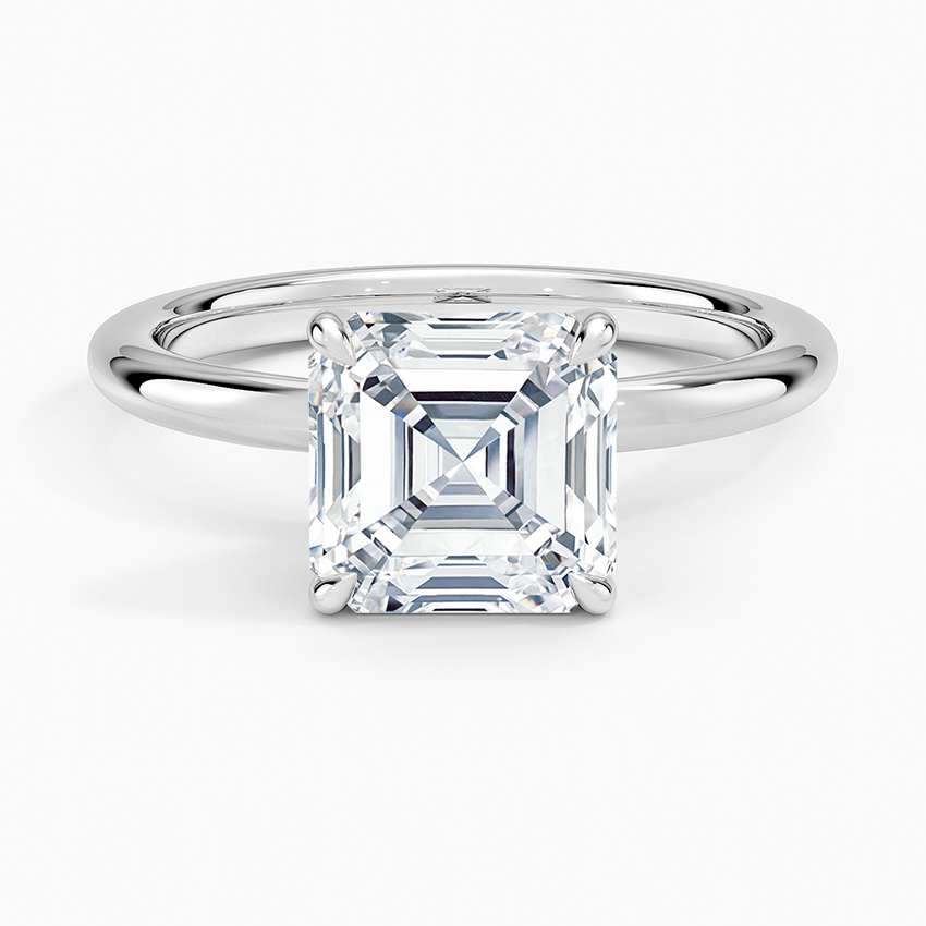 Manon Solitaire Ring - Asscher Cut Center Stone