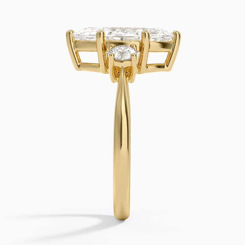 Selene Three Stone Diamond Ring (1/3 ct. tw.) - Marquise Center Stone