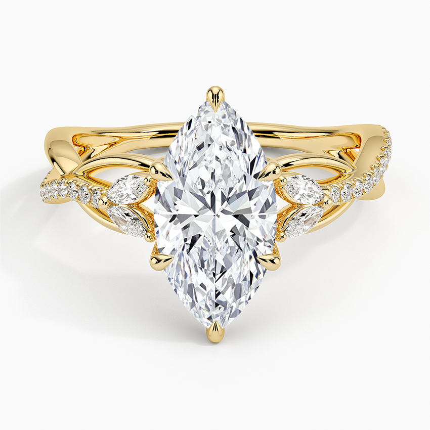 Garland Diamond Ring - Marquise Cut Center Stone
