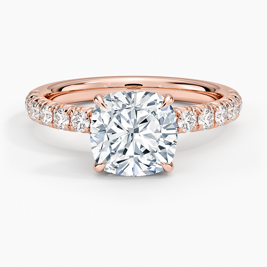 Luxe Amelie Diamond Ring (3/8 ct. tw.) - Cushion Cut Center Stone