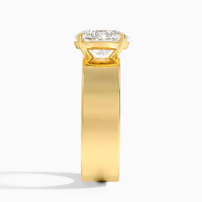 Peyton 6mm Solitaire Ring - Oval Center Stone