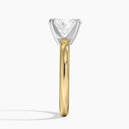 Comfort Fit 2.5mm Ring - Oval Cut Center Stone