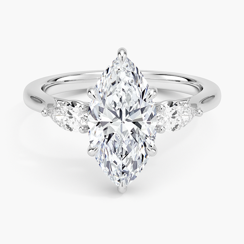 Opera Perfect Fit Diamond Ring - Marquise Center Stone
