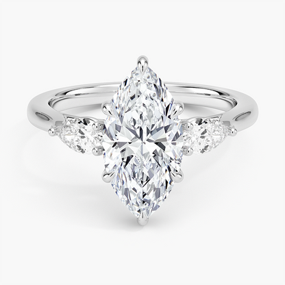Opera Perfect Fit Diamond Ring - Marquise Center Stone