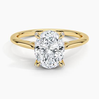 Adorned Dawn Diamond Ring - Oval Cut Center Stone