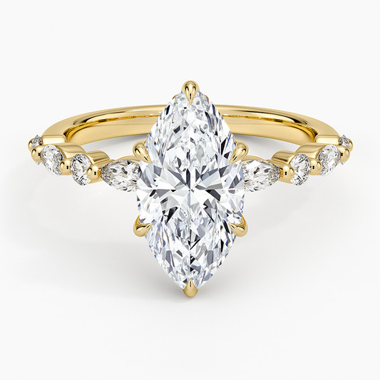 Versailles Hidden Halo Diamond Ring (2/5 ct. tw.) - Marquise Center Stone
