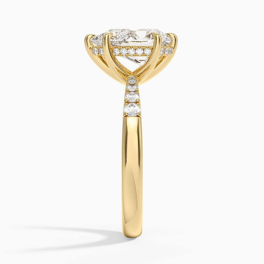 Bella Hidden Halo Diamond Ring (1/5 ct. tw.) - Pear Center Stone