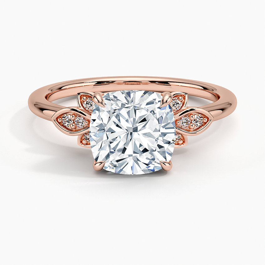 Fiore Diamond Ring - Cushion Cut Center Stone