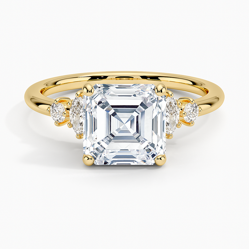 Miroir Diamond Ring - Asscher Cut Center Stone