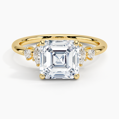 Miroir Diamond Ring - Asscher Cut Center Stone