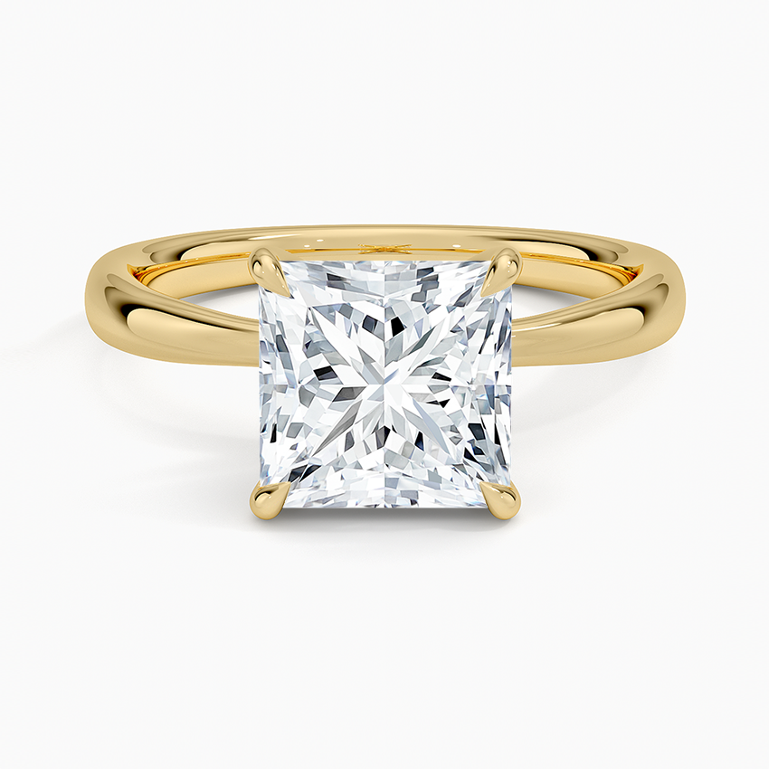 Freesia 2.7mm Solitaire Ring - Princess Cut Center Stone