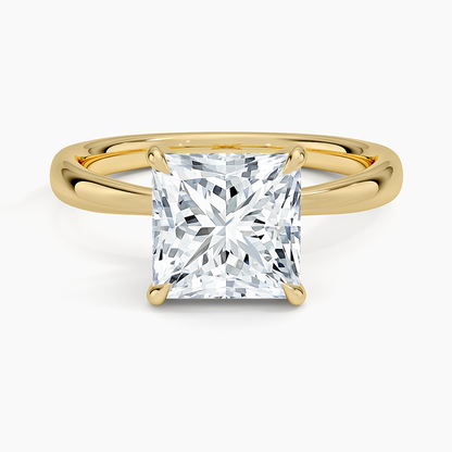 Freesia 2.7mm Solitaire Ring - Princess Cut Center Stone