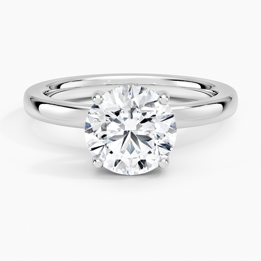 Sydney Perfect Fit Hidden Halo 2mm Diamond Ring - Round Center Stone