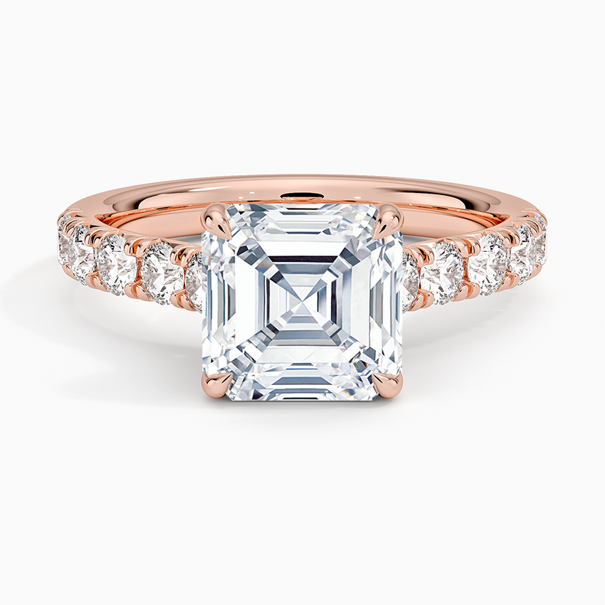 Anthology Half Coverage Diamond Ring (1/2 ct. tw.) - Asscher Cut Center Stone