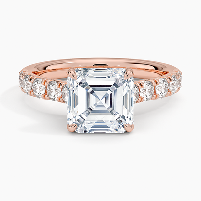 Anthology Half Coverage Diamond Ring (1/2 ct. tw.) - Asscher Cut Center Stone
