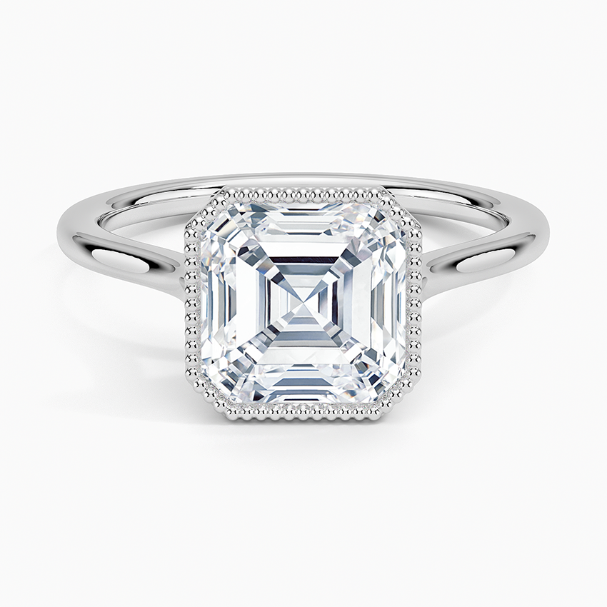 Margot Bezel Ring - Asscher Cut Center Stone