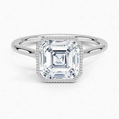 Margot Bezel Ring - Asscher Cut Center Stone