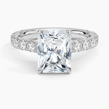 Anthology Three-Quarter Coverage Diamond Ring (7/8 ct. tw.) - Radiant Cut Center Stone