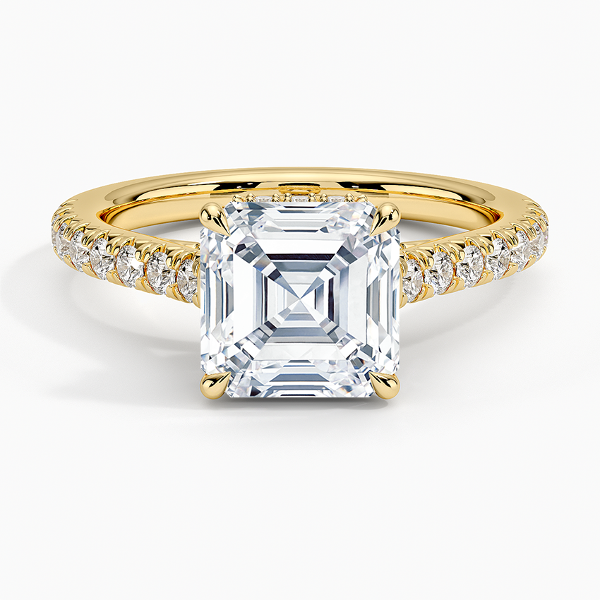 Chantal Diamond Ring - Asscher Cut Center Stone