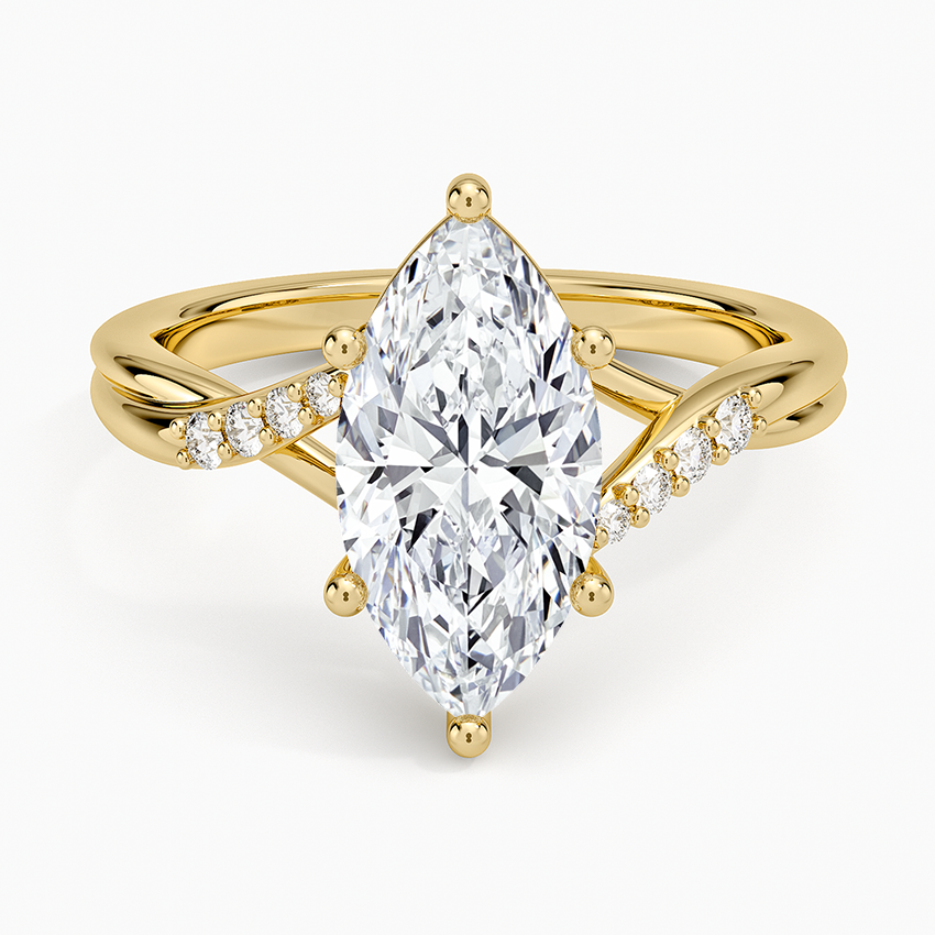 Chamise Diamond Ring (1/15 ct. tw.) - Marquise Center Stone
