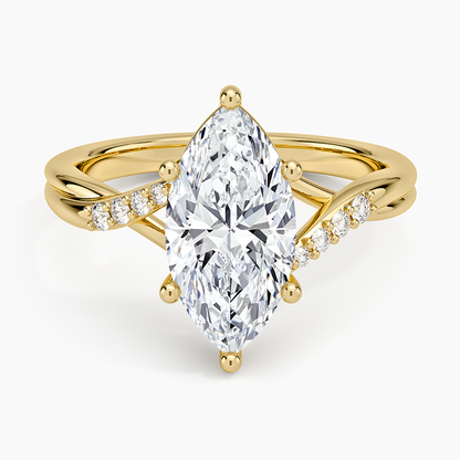 Chamise Diamond Ring (1/15 ct. tw.) - Marquise Center Stone