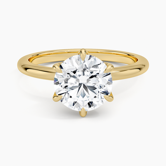 Esme 1.8mm Ring - Round Center Stone