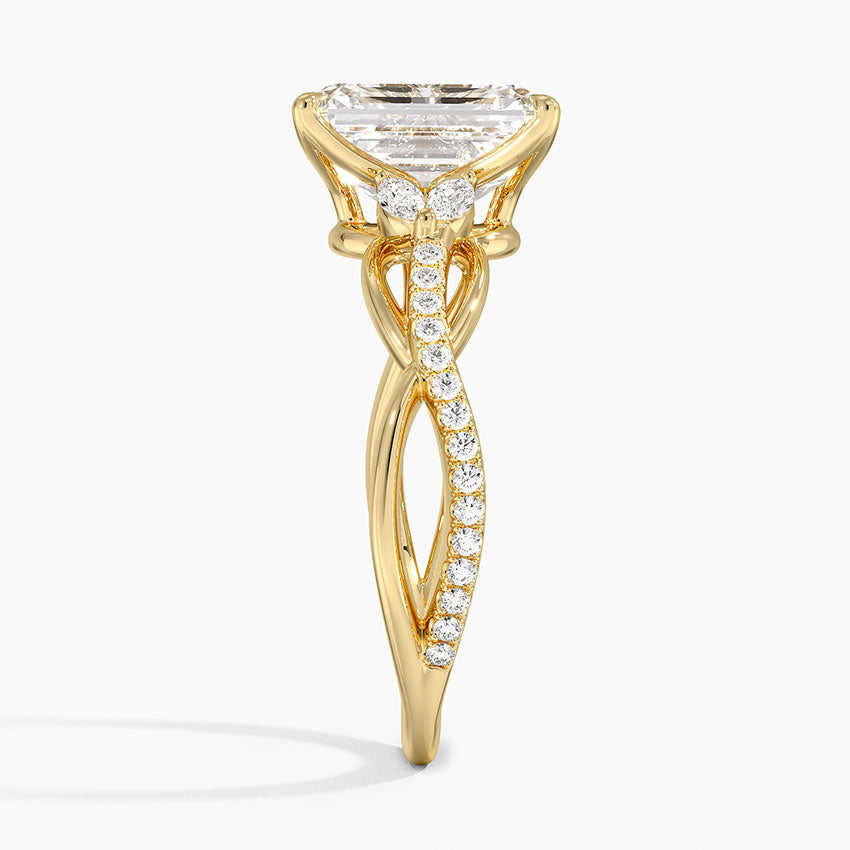 Garland Diamond Ring - Emerald Cut Center Stone
