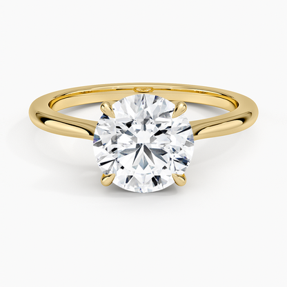 Elle Solitaire Ring - Round Center Stone