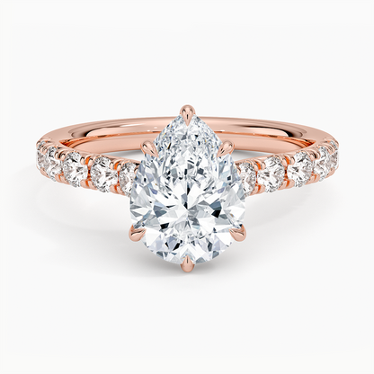 Anthology Half Coverage Diamond Ring (1/2 ct. tw.) - Pear Center Stone
