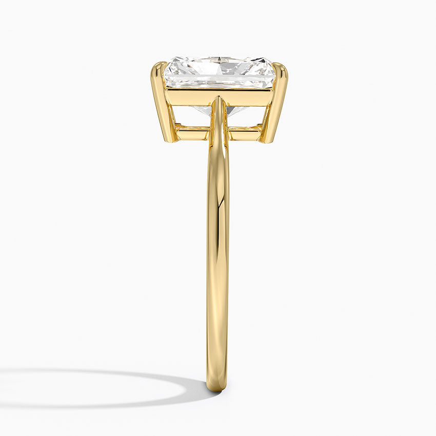 Elle Solitaire Ring - Radiant Cut Center Stone