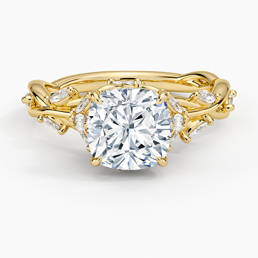 Secret Garden Diamond Ring (1/2 ct. tw.) - Cushion Cut Center Stone