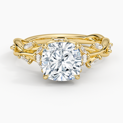 Secret Garden Diamond Ring (1/2 ct. tw.) - Cushion Cut Center Stone