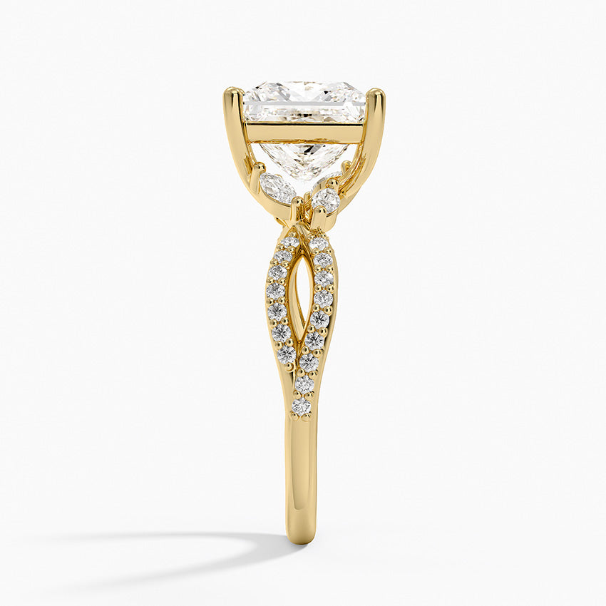 Luxe Willow Diamond Ring (1/4 ct. tw.) - Princess Cut Center Stone