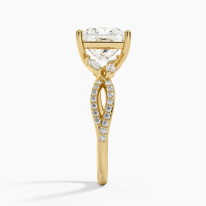 Luxe Willow Diamond Ring (1/4 ct. tw.) - Princess Cut Center Stone