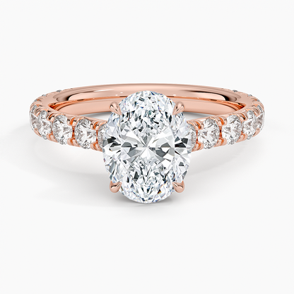 Anthology Three-Quarter Coverage Diamond Ring (7/8 ct. tw.) - Oval Center Stone