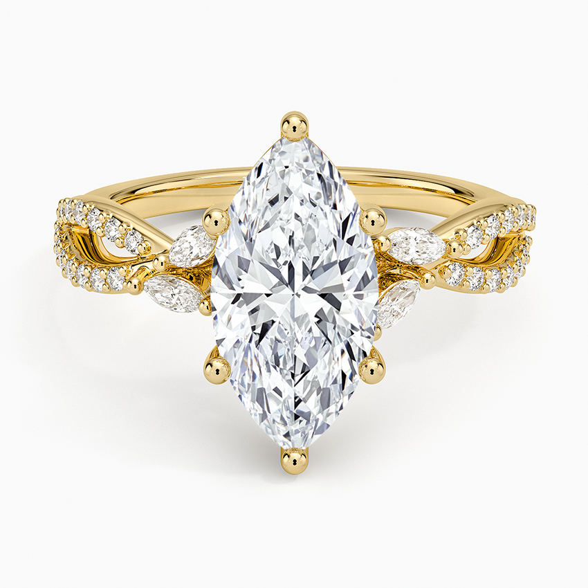 Luxe Willow Diamond Ring (1/4 ct. tw.) - Marquise Center Stone