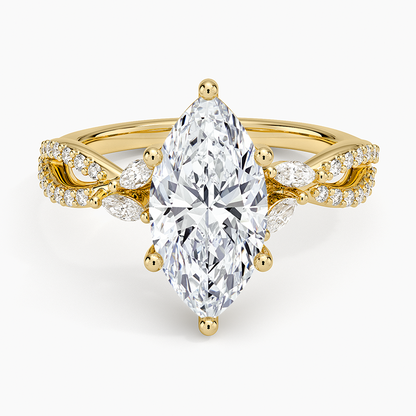 Luxe Willow Diamond Ring (1/4 ct. tw.) - Marquise Center Stone