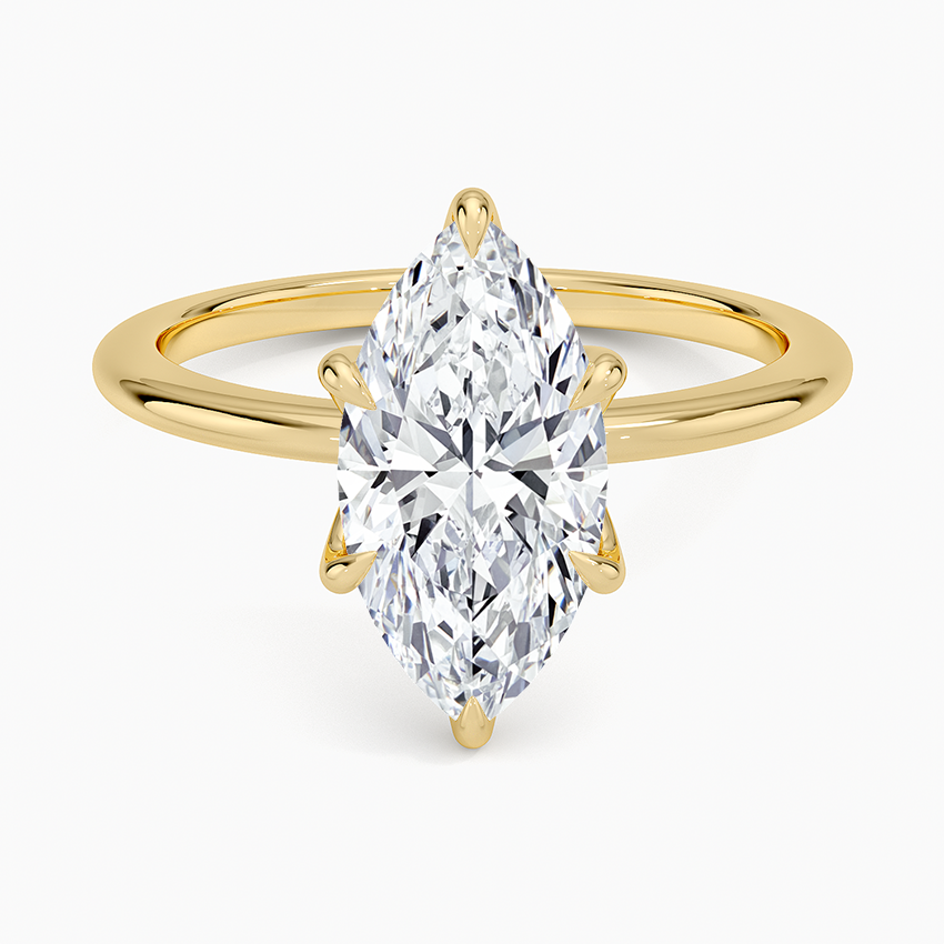 Petite Esme 1.5mm Ring - Marquise Center Stone
