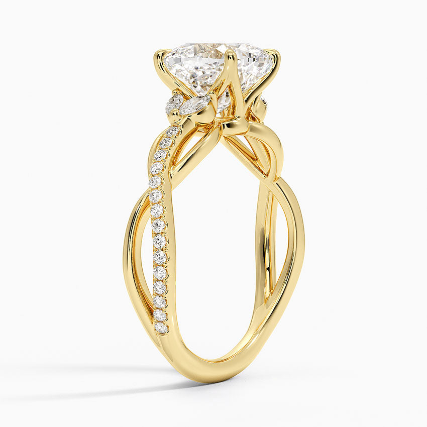 Garland Diamond Ring - Cushion Cut Center Stone