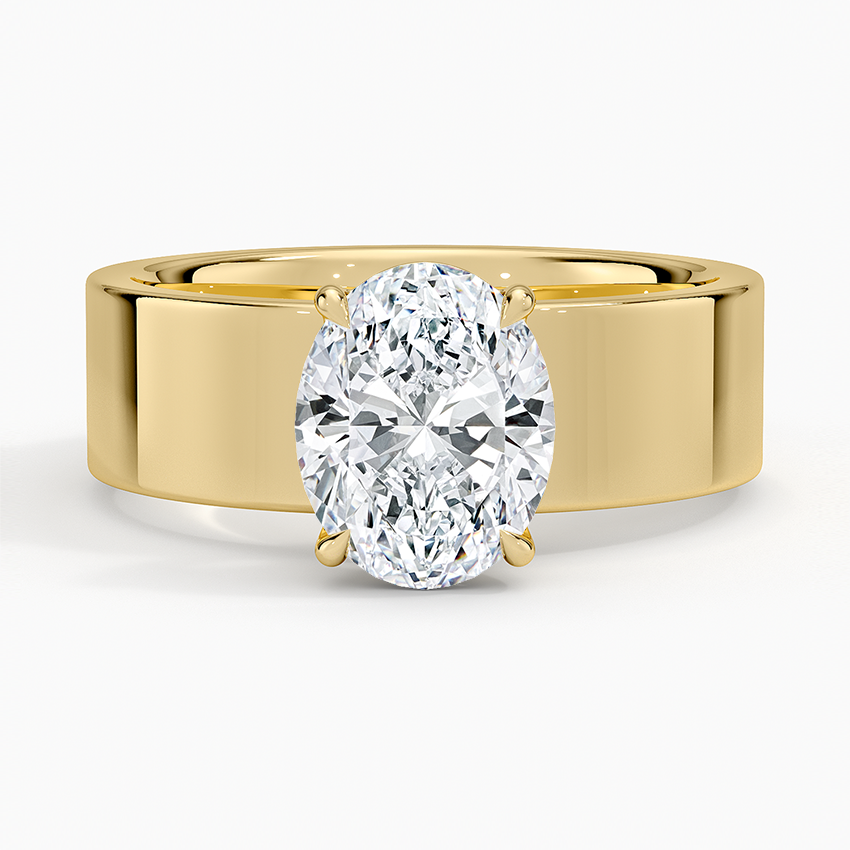 Peyton 6mm Solitaire Ring - Oval Center Stone